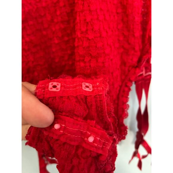 Vintage Andrea Kristoff For Escante Red Body Suit Small - Picture 7 of 9